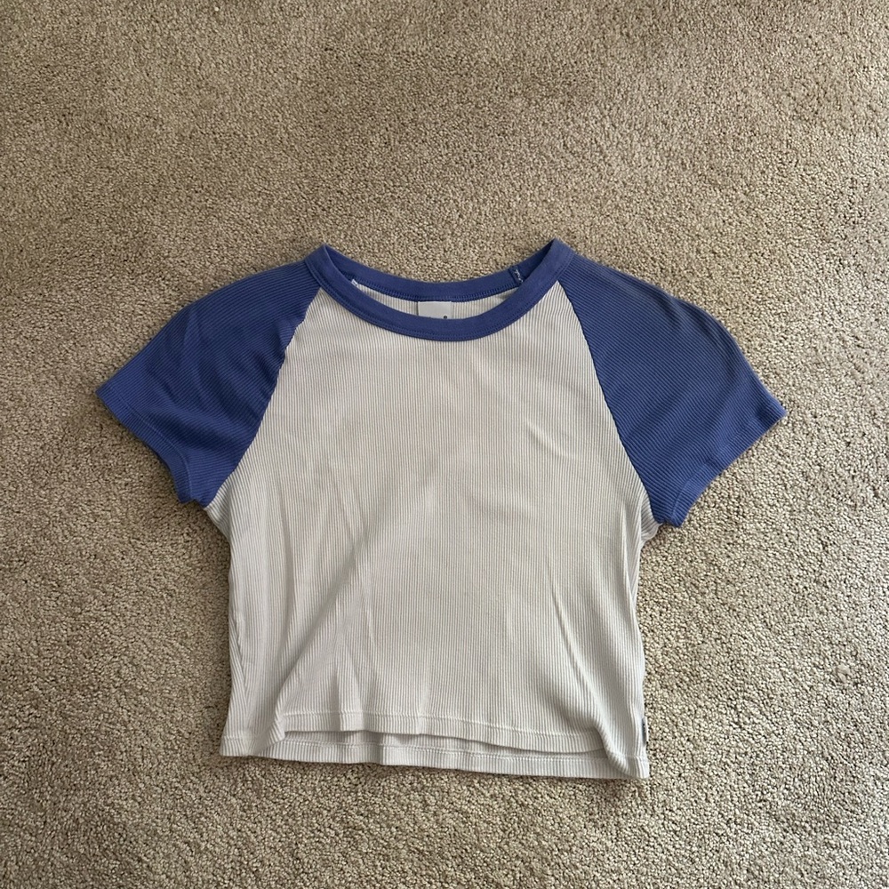 TNA Blue and White Raglan Tee